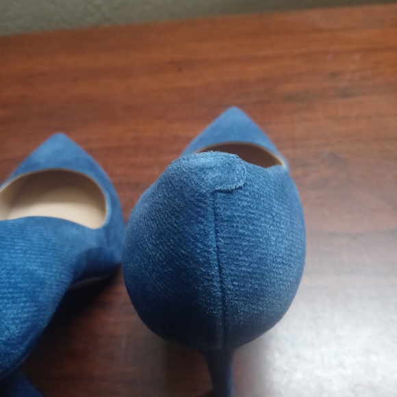 Diane von Furstenberg, Blue high heels, size 8B - Picture 5 of 9